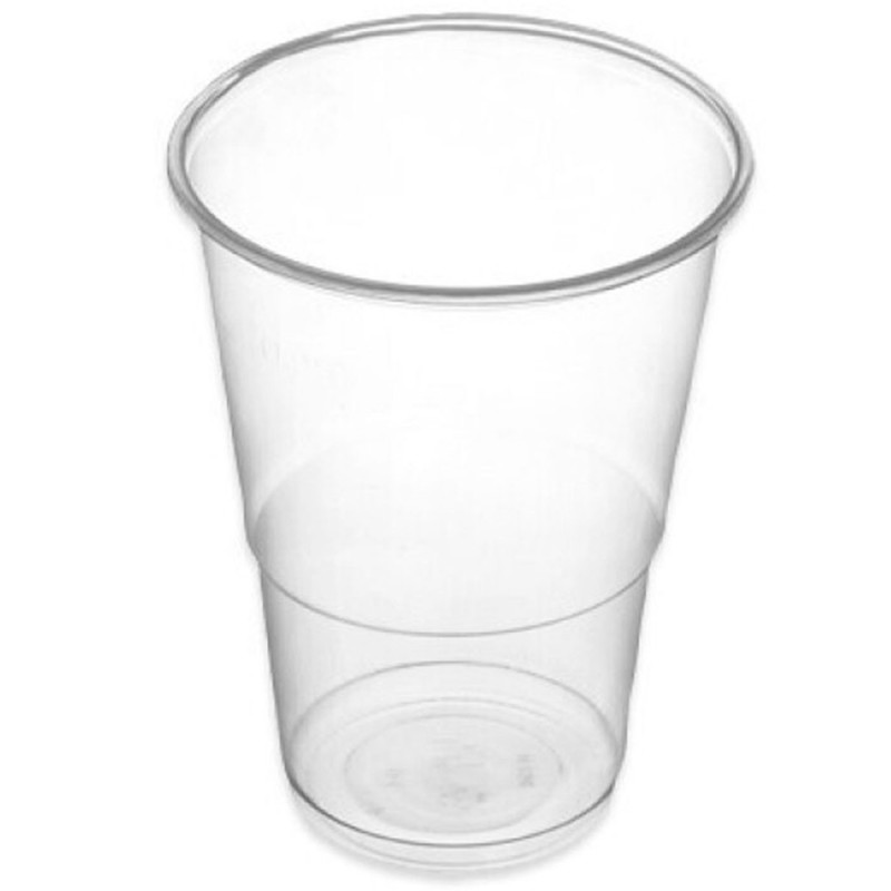 Tradineur - Pack de 100 vasos reutilizables de plástico, 100% reciclables, extra resistentes, higiénicos, apilables - 8,5 x 7 cm Tradineur - Pack de 100 vasos reutilizables de plástico, 100% reciclables, extra resistentes, higiénicos, apilables - 8,5 x 7 cm