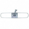 Tradineur - Plataforma métalica para mopa, base de acero, accesorio limpieza de suelos, baldosas, baño, hogar - 60 cm