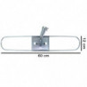 Tradineur - Plataforma métalica para mopa, base de acero, accesorio limpieza de suelos, baldosas, baño, hogar - 60 cm