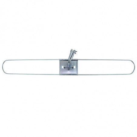 Tradineur - Plataforma métalica para mopa, base de acero, accesorio limpieza de suelos, baldosas, baño, hogar - 100 cm
