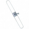 Tradineur - Plataforma métalica para mopa, base de acero, accesorio limpieza de suelos, baldosas, baño, hogar - 100 cm