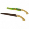 Tradineur - Sierra de mano para podar, mango de madera y hoja de 350 mm, dentado japonés, segueta, resistente y ligera, uso fore