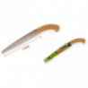 Tradineur - Sierra de mano para podar, mango de madera y hoja de 270 mm, dentado japonés, segueta, resistente y ligera, uso fore