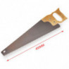 Tradineur - Serrucho con mango de madera y hoja de 450 mm, dentado japonés, sierra, segueta, resistente y ligero, corte tablones