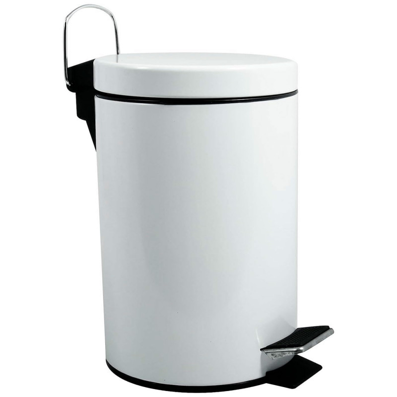 Tradineur - Papelera con pedal - Fabricado en Metal y Plástico - Capacidad de 9 Litros - Cubo interno Extraíble - Ø 23 x 32 cm - Tradineur - Papelera con pedal - Fabricado en Metal y Plástico - Capacidad de 9 Litros - Cubo interno Extraíble - Ø 23 x 32 cm -