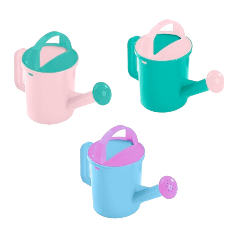 Tradineur - Pack de 3 Pequeñas Regaderas con Asa - Capacidad de 0,75 L - Fabricado en Plástico - Ideal para el riego de plantas Tradineur - Pack de 3 Pequeñas Regaderas con Asa - Capacidad de 0,75 L - Fabricado en Plástico - Ideal para el riego de plantas