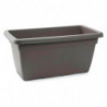 Tradineur - Jardinera de plástico sin Plato - 100 cm - Agujeros de drenaje - Modelo PLFT - Forma Rectangular - Ideal para decora