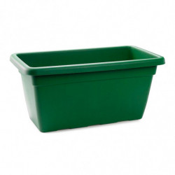 Tradineur - Jardinera de plástico sin Plato - 100 cm - Agujeros de drenaje - Modelo PLFT - Forma Rectangular - Ideal para decora
