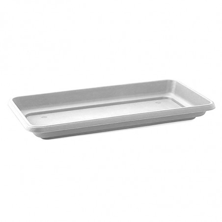 Tradineur - Plato jardinera de 100 cm - Macetero, Maceta para plantas y flores rectangular - Fabricado en Plástico - 7 x 96,5 x