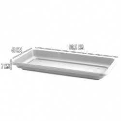 Tradineur - Plato jardinera de 100 cm - Macetero, Maceta para plantas y flores rectangular - Fabricado en Plástico - 7 x 96,5 x