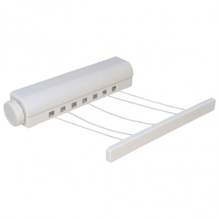 Tradineur - Tendedero Extensible de 5 Cuerdas - Longitud Máxima 3 metros - Fabricado en PP - Ahorro de Espacio, Multifuncional p