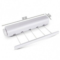 Tradineur - Tendedero Extensible de 5 Cuerdas - Longitud Máxima 3 metros - Fabricado en PP - Ahorro de Espacio, Multifuncional p