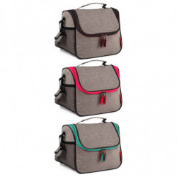 Tradineur - Bolsa Térmica Sport - Cremallera color surtido - Mantiene tanto el calor como el frío - Impermeable - Fácil de limpi
