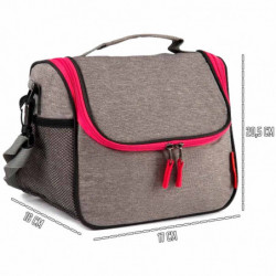 Tradineur - Bolsa Térmica Sport - Cremallera color surtido - Mantiene tanto el calor como el frío - Impermeable - Fácil de limpi