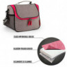Tradineur - Bolsa Térmica Sport - Cremallera color surtido - Mantiene tanto el calor como el frío - Impermeable - Fácil de limpi
