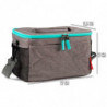 Tradineur - Bolsa Térmica Picnic - Cremallera color surtido - Mantiene tanto el calor como el frío - Impermeable - Fácil de limp