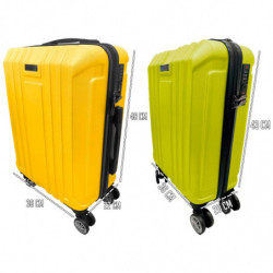 Tradineur - Set de 2 Maletas con Ruedas Desmontables - Combinación de Seguridad - Incluye Mango integrado y Mango Extensible de