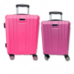 Tradineur - Set de 2 Maletas con Ruedas Desmontables - Combinación de Seguridad - Incluye Mango integrado y Mango Extensible de