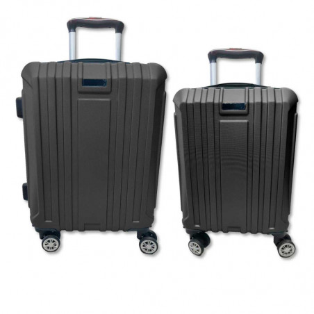 Tradineur - Set de 2 Maletas con Ruedas Desmontables - Combinación de Seguridad - Incluye Mango integrado y Mango Extensible de