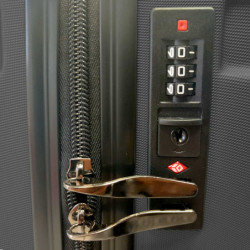 Tradineur - Set de 2 Maletas con Ruedas Desmontables - Combinación de Seguridad - Incluye Mango integrado y Mango Extensible de