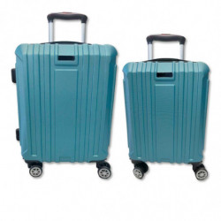 Tradineur - Set de 2 Maletas con Ruedas Desmontables - Combinación de Seguridad - Incluye Mango integrado y Mango Extensible de