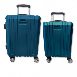 Tradineur - Set de 2 Maletas con Ruedas Desmontable - Combinación de Seguridad - Incluye Mango integrado y Mango Extensible de 5