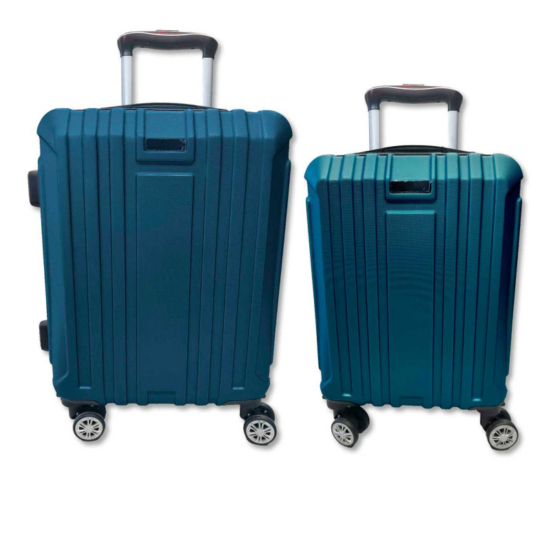 Tradineur - Set de 2 Maletas con Ruedas Desmontable - Combinación de Seguridad - Incluye Mango integrado y Mango Extensible de 5 Tradineur - Set de 2 Maletas con Ruedas Desmontable - Combinación de Seguridad - Incluye Mango integrado y Mango Extensible de 5