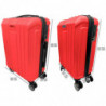 Tradineur - Set de 2 Maletas con Ruedas Desmontable - Combinación de Seguridad - Incluye Mango integrado y Mango Extensible de 5