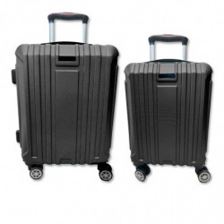 Tradineur - Set de 2 Maletas con Ruedas Desmontables - Combinación de Seguridad - Incluye Mango integrado y Mango Extensible de