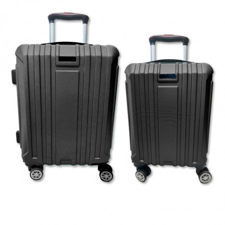 Tradineur - Set de 2 Maletas con Ruedas Desmontables - Combinación de Seguridad - Incluye Mango integrado y Mango Extensible de