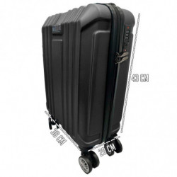 Tradineur - Maleta Pequeña con Ruedas Desmontables - Combinación de Seguridad - Incluye Mango integrado y Mango Extensible de 50