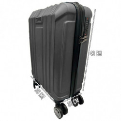 Tradineur - Maleta Pequeña con Ruedas Desmontables - Combinación de Seguridad - Incluye Mango integrado y Mango Extensible de 50