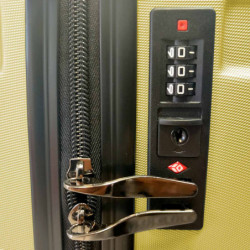 Tradineur - Maleta Mediana con Ruedas Desmontables - Combinación de Seguridad - Incluye Mango integrado y Mango Extensible de 50