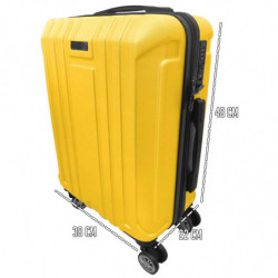 Tradineur - Maleta Mediana con Ruedas Desmontables - Combinación de Seguridad - Incluye Mango integrado y Mango Extensible de 50
