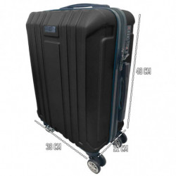 Tradineur - Maleta Mediana con Ruedas Desmontables - Combinación de Seguridad - Incluye Mango integrado y Mango Extensible de 50