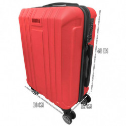 Tradineur - Maleta Mediana con Ruedas Desmontables - Combinación de Seguridad - Incluye Mango integrado y Mango Extensible de 50