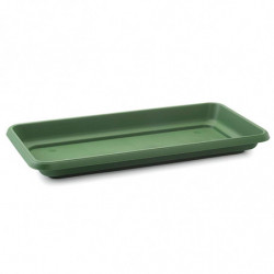 Tradineur - Plato jardinera de 100 cm - Macetero, Maceta para plantas y flores rectangular - Fabricado en Plástico - 7 x 96,5 x