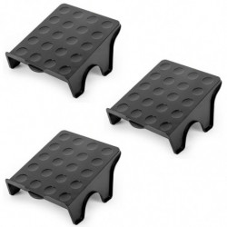 Tradineur - Organizador de calzado ajustable, polipropileno, ahorrar espacio, soporte para zapatos, doble capa, almacenamiento (