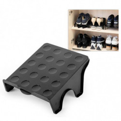 Tradineur - Organizador de calzado ajustable, polipropileno, ahorrar espacio, soporte para zapatos, doble capa, almacenamiento (