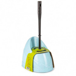 Tradineur - Escobillero WC - Fabricado en Plástico - Base tiene una forma alargada para adaptarse - 36,5 x 14,5 x 19,5 cm - Colo
