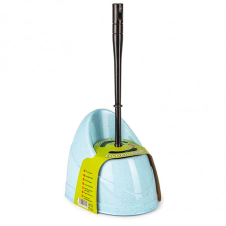 Tradineur - Escobillero WC - Fabricado en Plástico - Base tiene una forma alargada para adaptarse - 36,5 x 14,5 x 19,5 cm - Colo