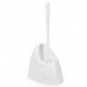 Tradineur - Escobillero WC - Fabricado en Plástico - Base tiene una forma alargada para adaptarse - 36,5 x 14,5 x 19,5 cm - Colo