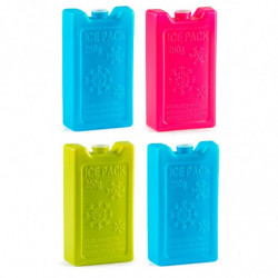 Tradineur - Pack de 4 Acumuladores de Frío N.º 4 - 250 G - Fabricado en Plástico - Ideal para mantener la temperatura en tu neve