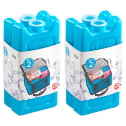 Tradineur - Pack de 4 Acumuladores de Frío N.º 2 - 90 G - Fabricado en Plástico - Ideal para mantener la temperatura en tu never