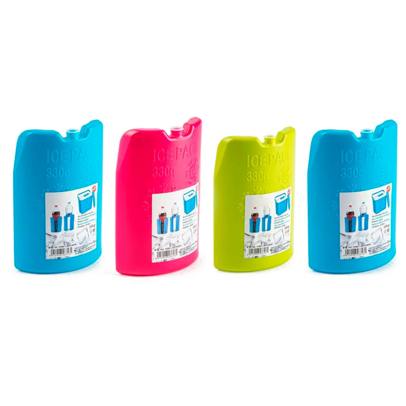 Tradineur - Pack de 4 Acumuladores de Frío N.º 6 - 330 G - Fabricado en Plástico - Ideal para mantener la temperatura en tu neve Tradineur - Pack de 4 Acumuladores de Frío N.º 6 - 330 G - Fabricado en Plástico - Ideal para mantener la temperatura en tu neve
