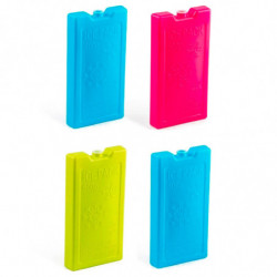 Tradineur - Pack de 4 Acumuladores de Frío N.º 7 - 500 G - Fabricado en Plástico - Ideal para mantener la temperatura en tu neve