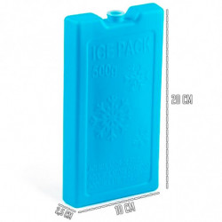 Tradineur - Pack de 4 Acumuladores de Frío N.º 7 - 500 G - Fabricado en Plástico - Ideal para mantener la temperatura en tu neve
