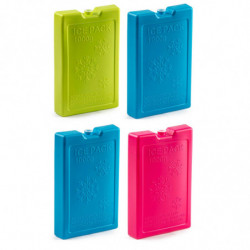 Tradineur - Pack de 4 Acumuladores de Frío N.º 8 - 1000 G - Fabricado en Plástico - Ideal para mantener la temperatura en tu nev