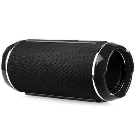 Tradineur - Altavoz portátil cilíndrico con bluetooth, banda FM, batería recargable, 3 horas duración, cable jack 3,5 mm, ranura Tradineur - Altavoz portátil cilíndrico con bluetooth, banda FM, batería recargable, 3 horas duración, cable jack 3,5 mm, ranura