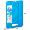 Tradineur - Pack de 4 Acumuladores de Frío N.º 11 - 800 G - Fabricado en Plástico - Ideal para mantener la temperatura en tu nev